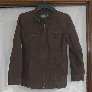 L.L. Bean Girls’ Size L (14/16) Twill Utility Coat